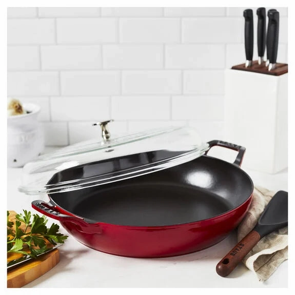 12-inch Braiser With Glass Lid