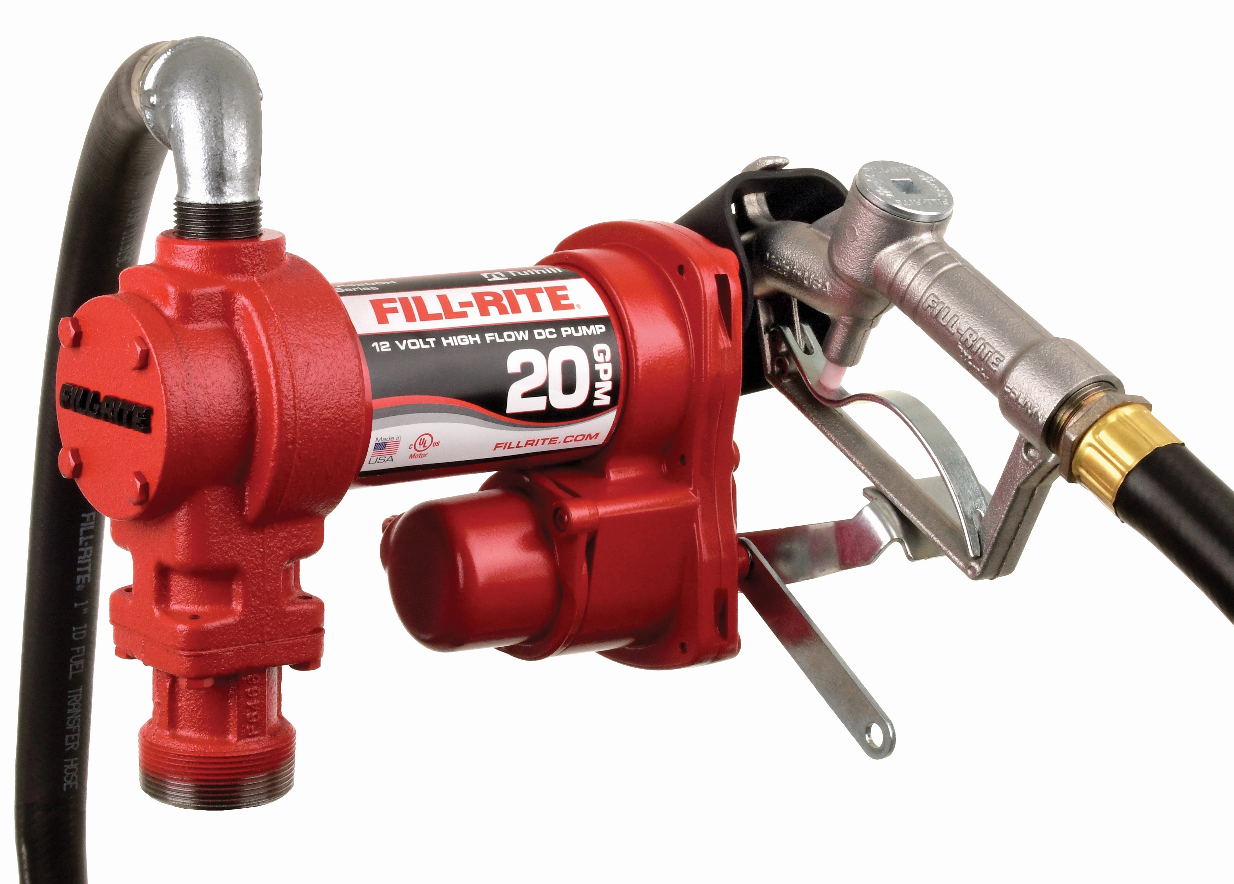 12V DC 20 GPM Fuel Transfer Pump with Nozzle