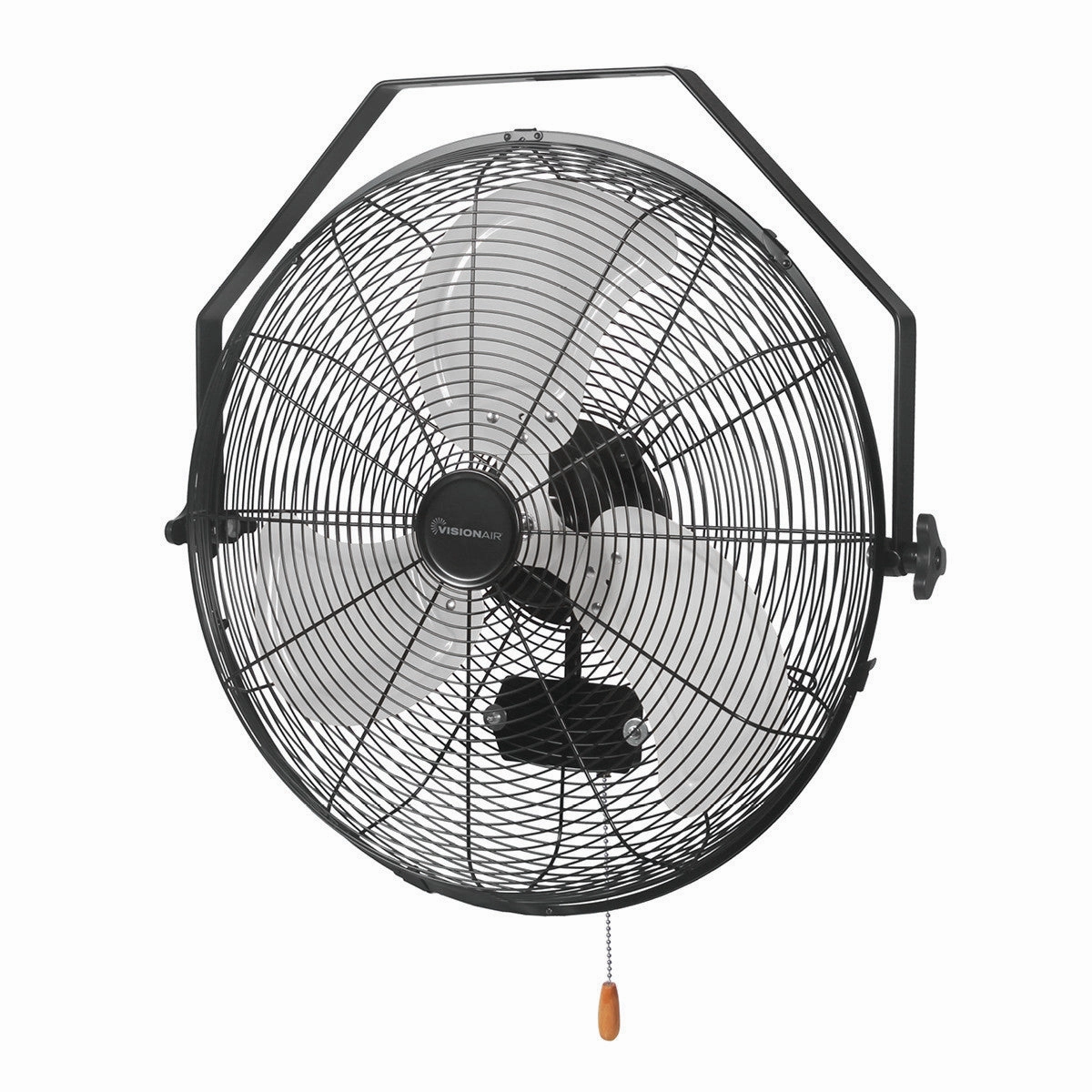 18-inch High Velocity Wall Mount Fan with Enclosed Motor - Black