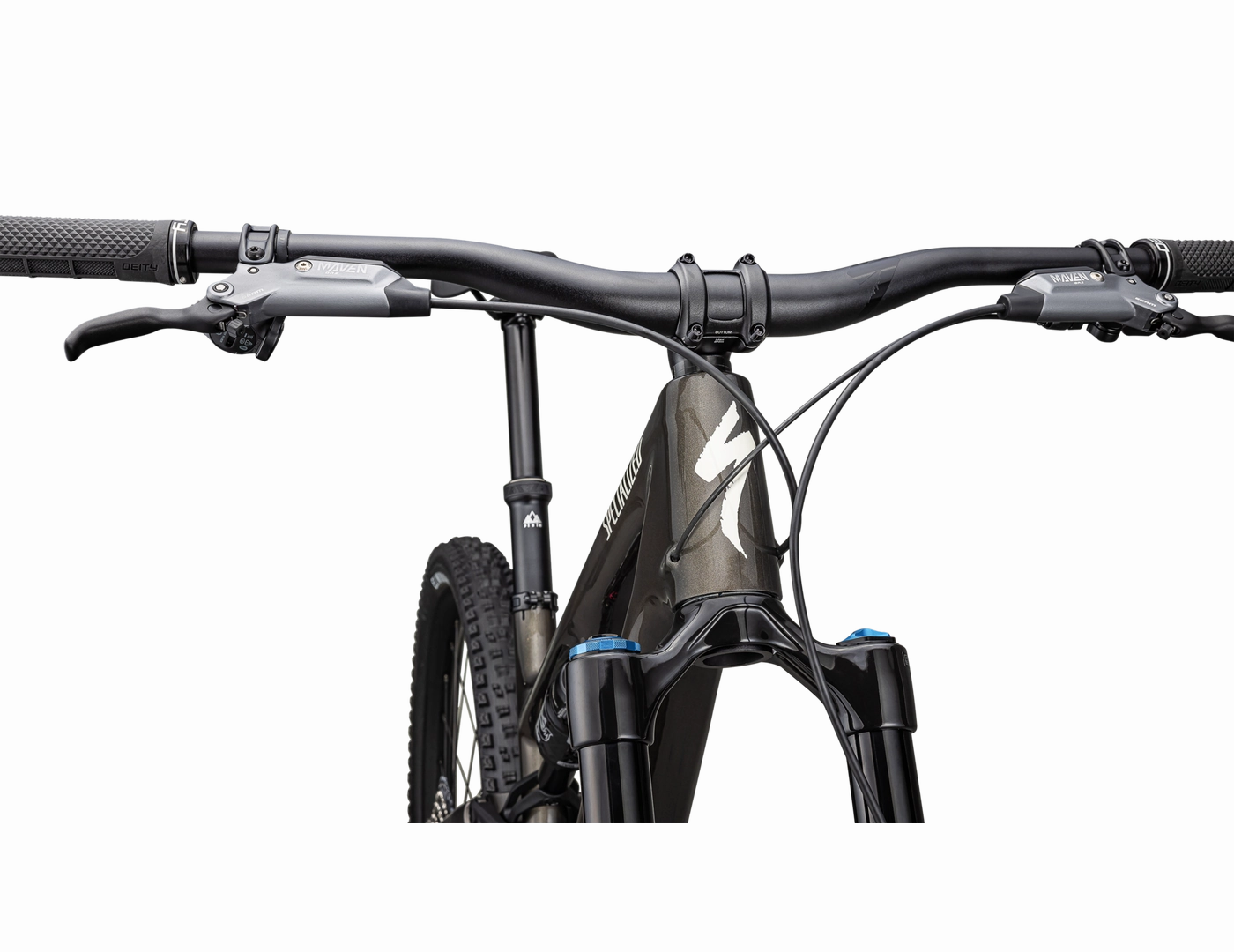 2025 Specialized Stumpjumper 15 Expert 29" Bike - S3, Gloss Gunmetal / White Mountains