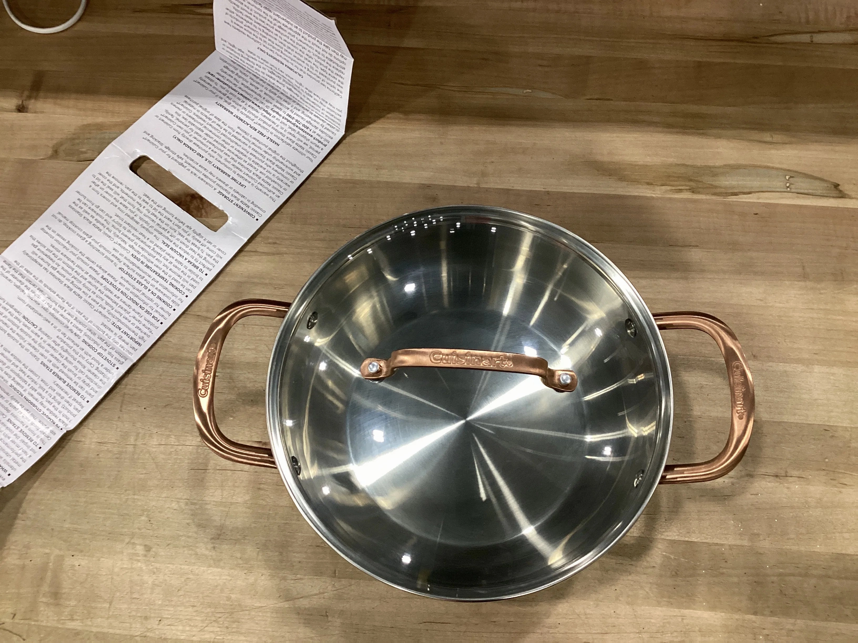 4.5qt Matte Black Stainless with Blush Bronze Dutch Oven with Cover: Black Stainless Steel Cookware, 10" Diameter (See Description)