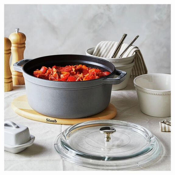 4 Qt Round Glass Lid Cocotte