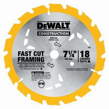7-1/4 IN. 18T Carbide Thin Kerf Circular Saw Blade