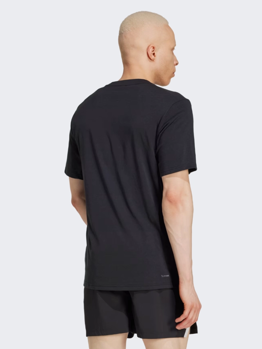 Adidas Box Logo Men Training T-Shirt Black