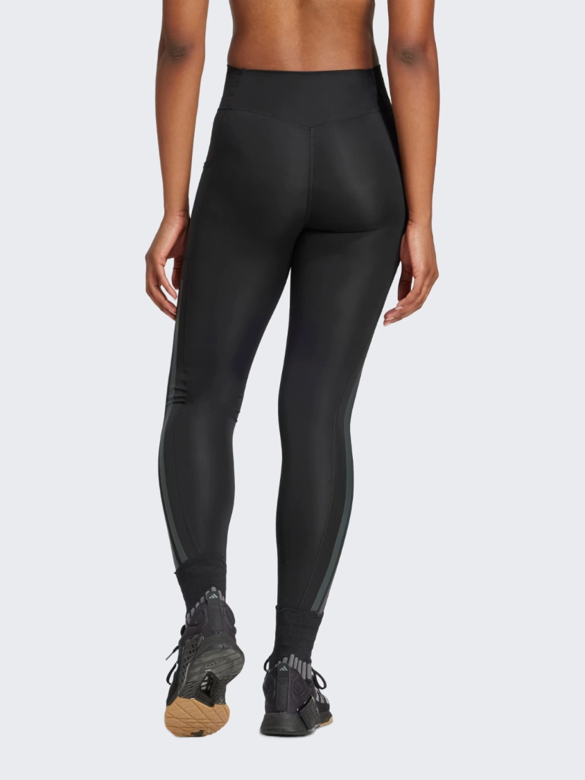 Adidas Optime 3-Stripes Women Training Tight Black