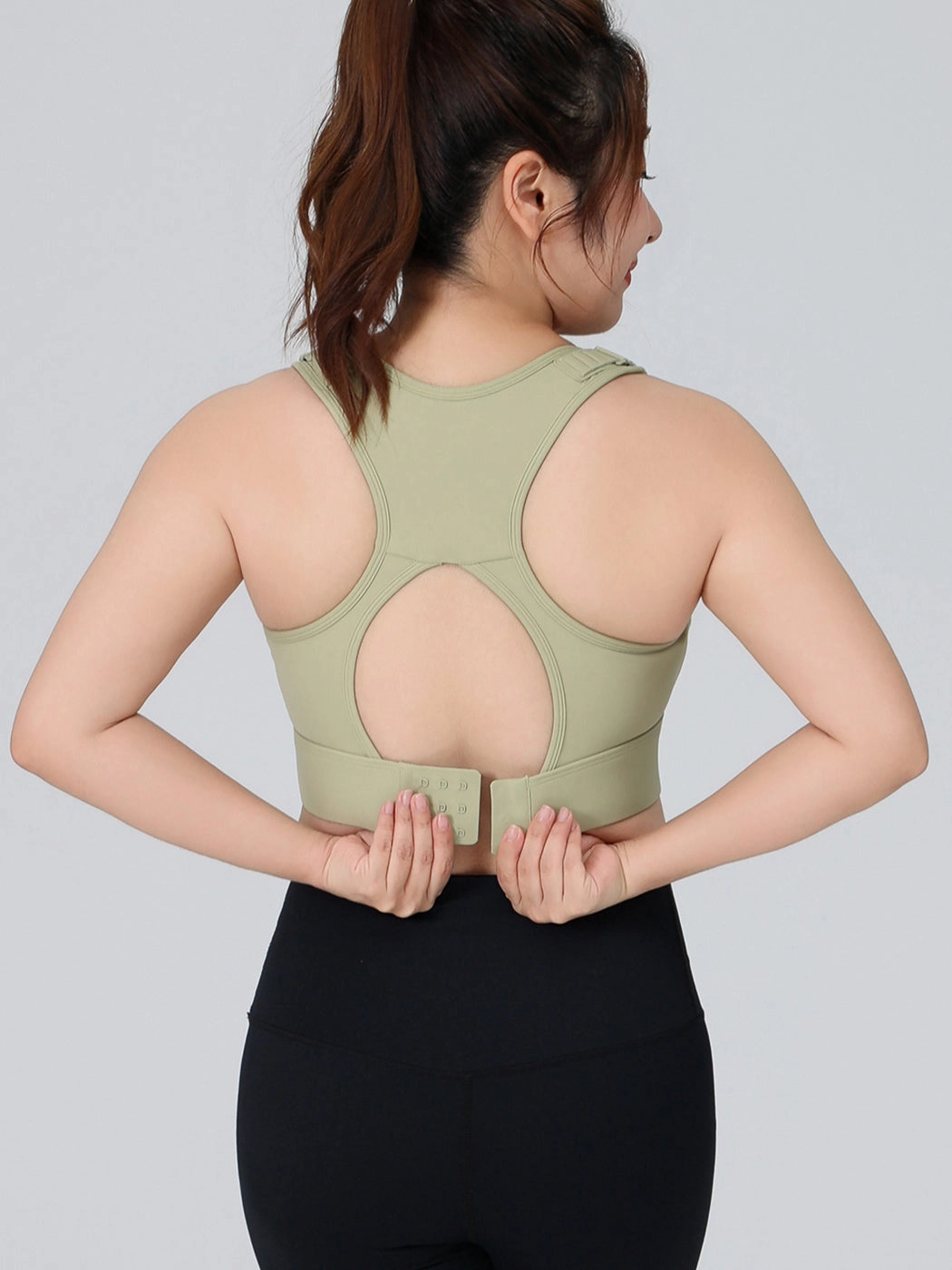 Adjustable Double-Layer Sports Bra with Anti-Sagging