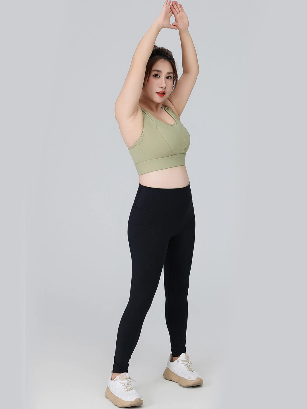 Adjustable Double-Layer Sports Bra with Anti-Sagging