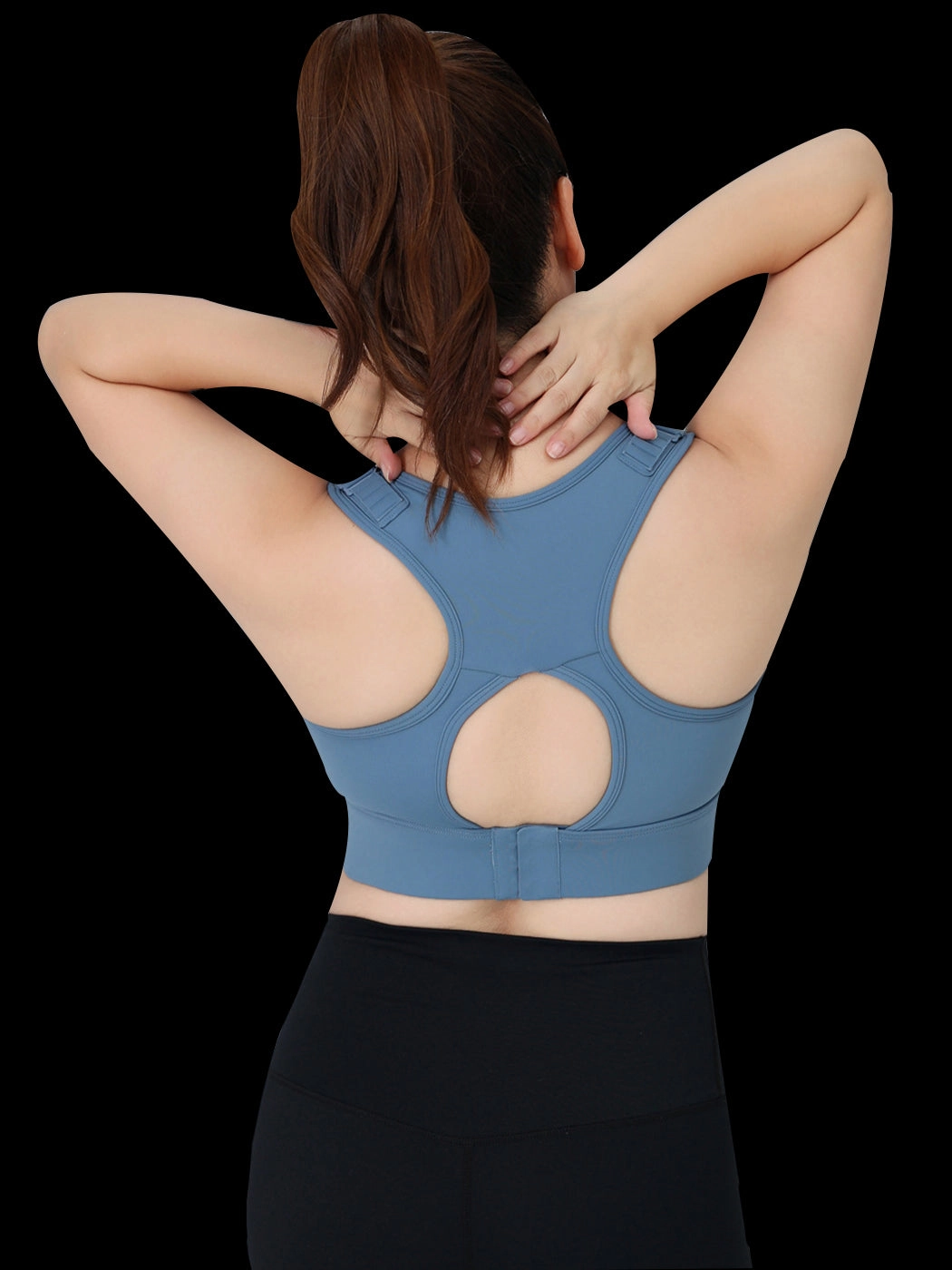 Adjustable Double-Layer Sports Bra with Anti-Sagging