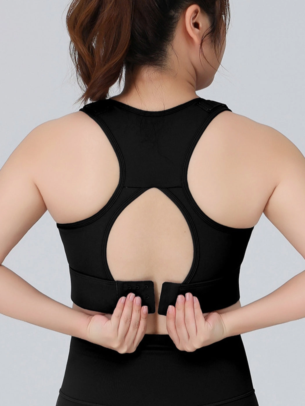 Adjustable Double-Layer Sports Bra with Anti-Sagging