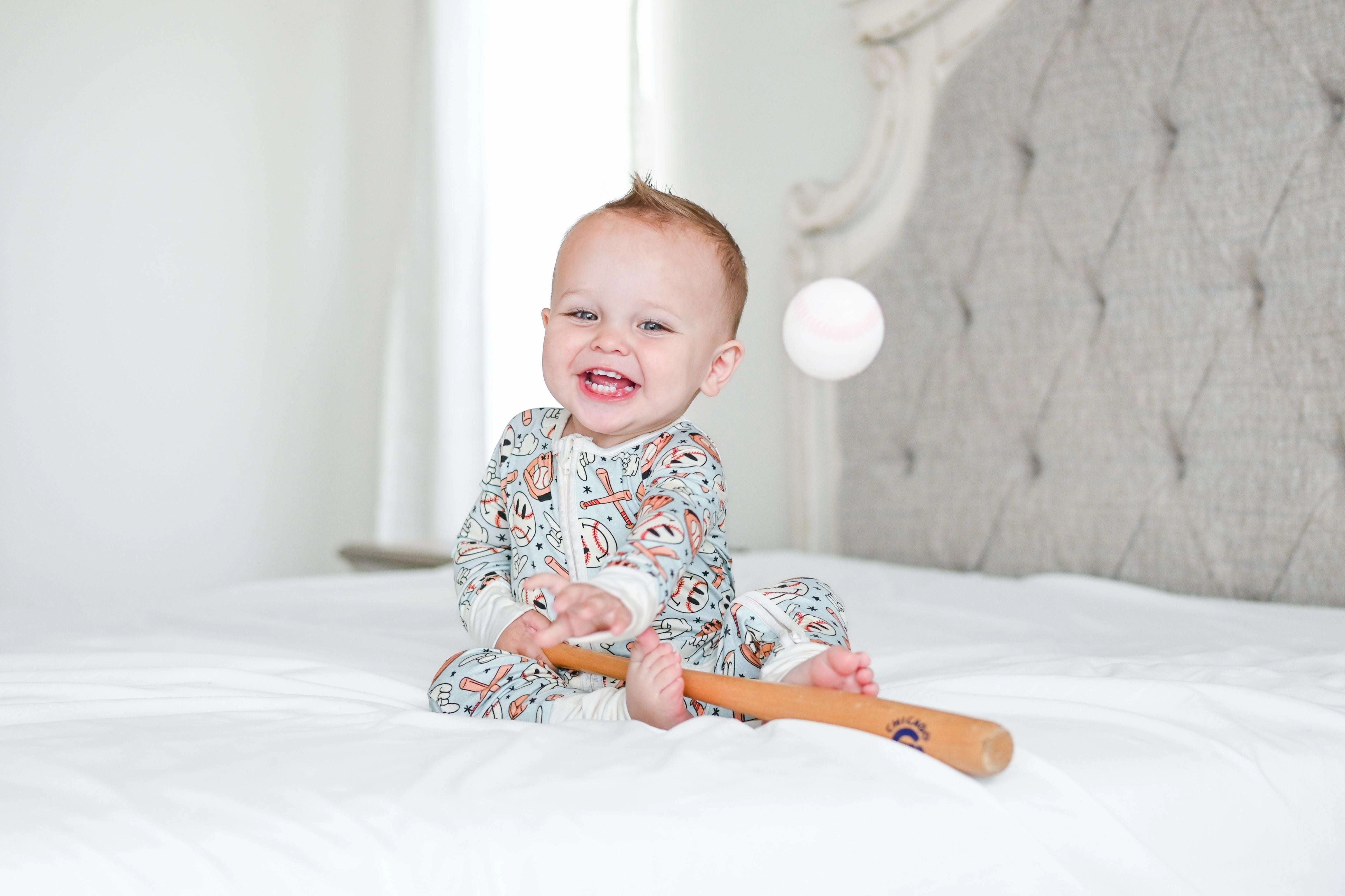 Baseball Smiley Dream Baby Romper