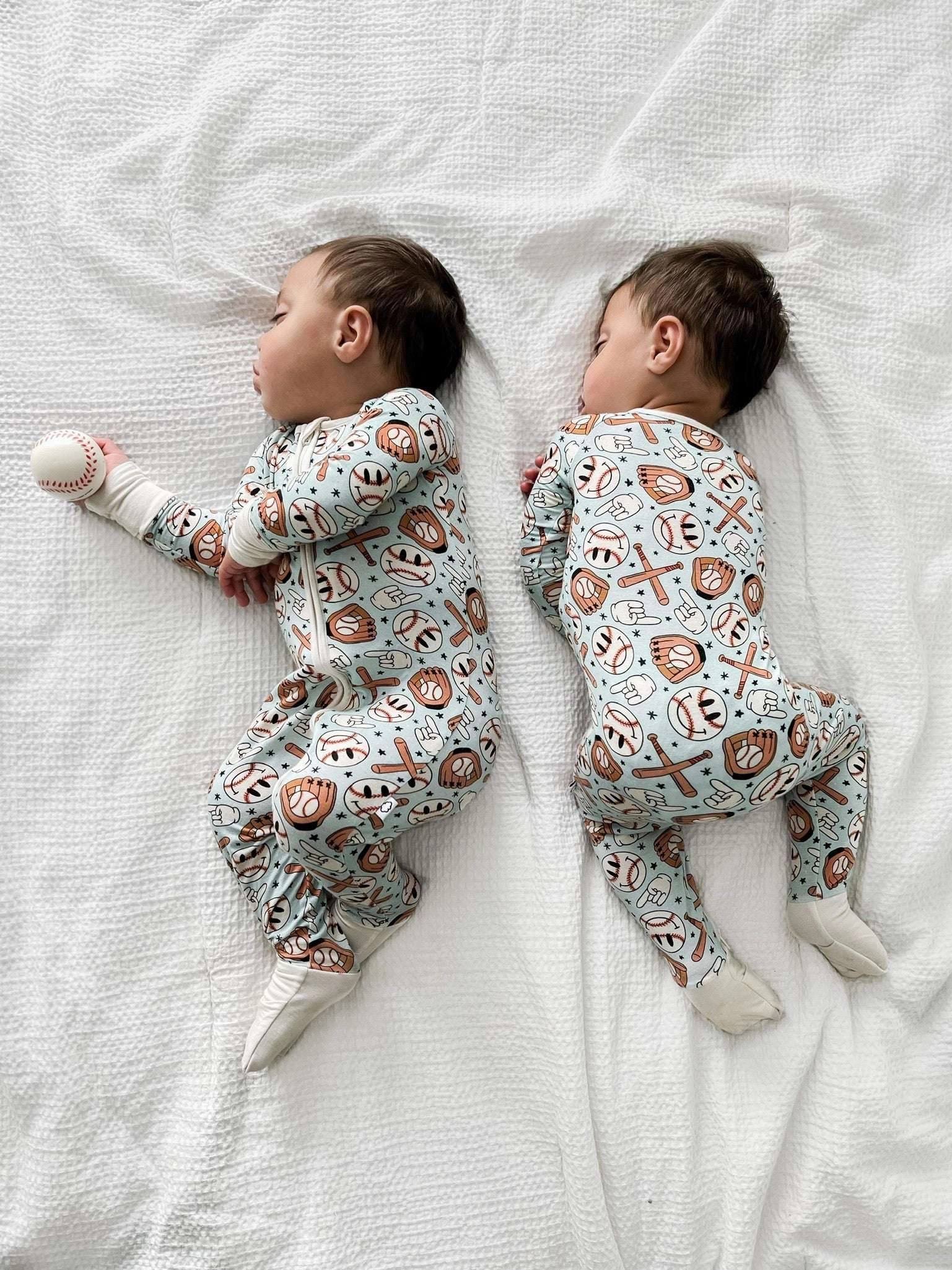 Baseball Smiley Dream Baby Romper