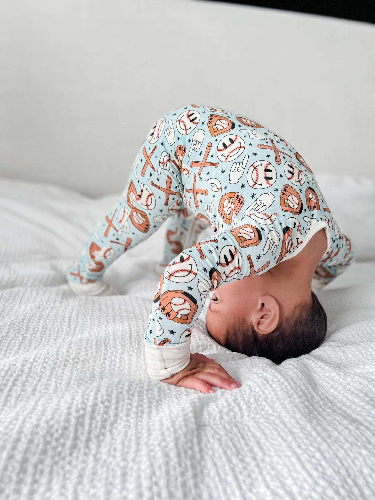 Baseball Smiley Dream Baby Romper