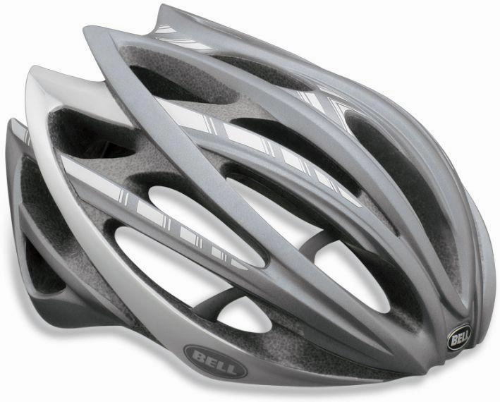 Bell Gage Road Helmet - Matt Titanium Stripes