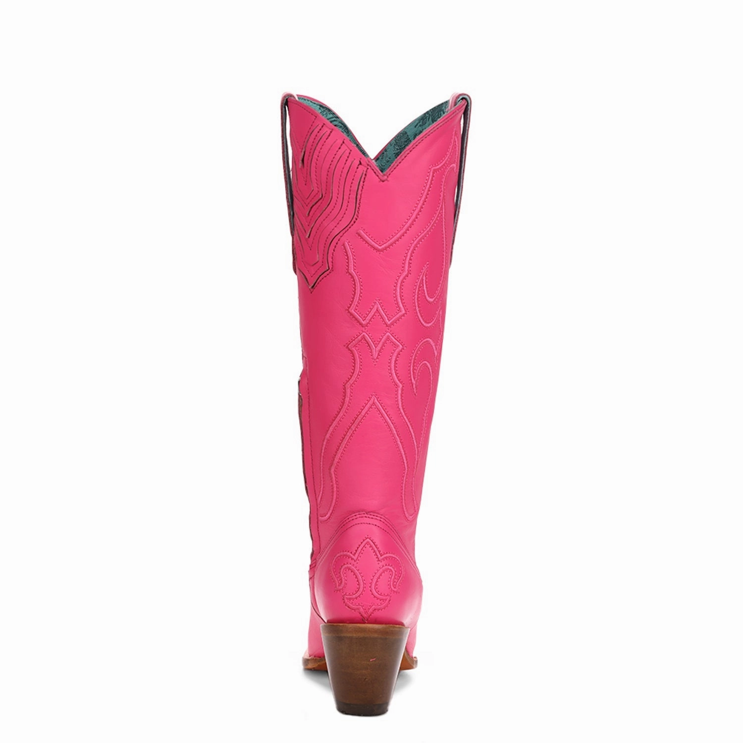 Corral Womens Embroidery Tall Top Snip Fuchsia Cowhide 15in Cowboy Boots