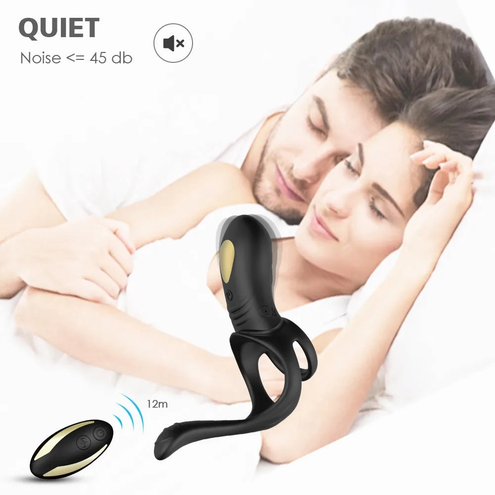 Dual-Function Penis Ring for Delayed Ejaculation and Intense Orgasms