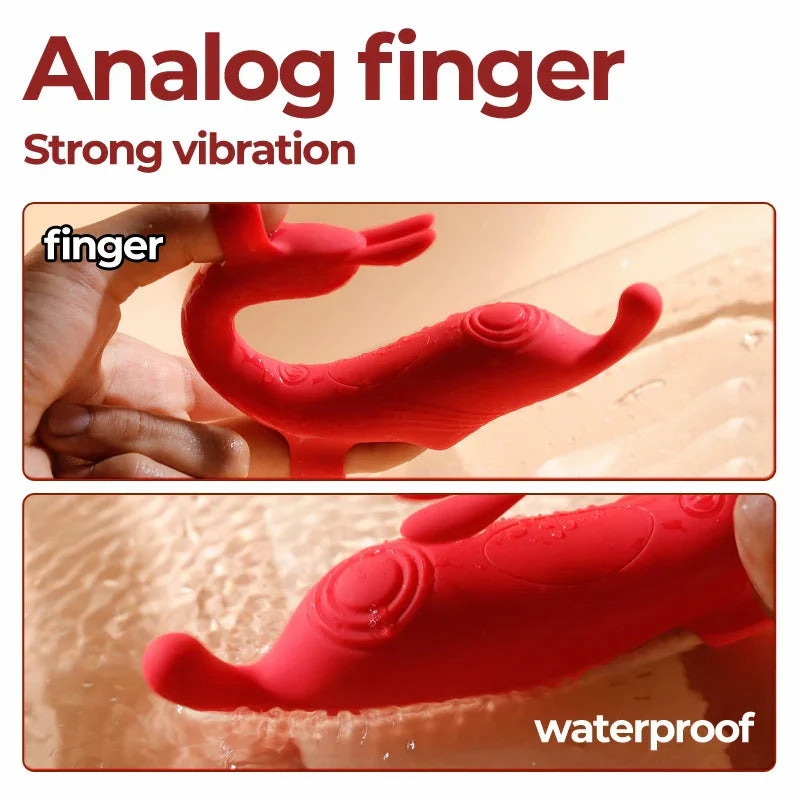 Female Rabbit Finger Vibrator – Nipple, Clitoris & G-Spot Stimulator for Couples
