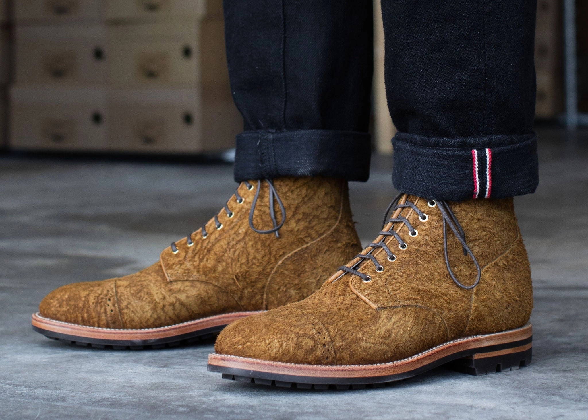 Garrison Boot Bronze Rough Suede