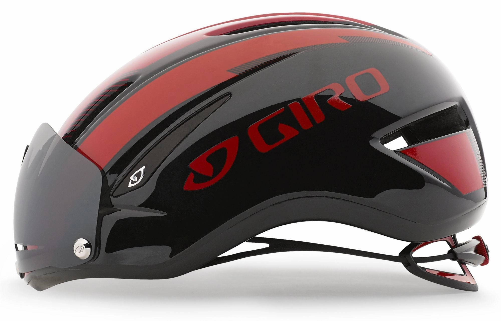Giro Air Attack Shield Road Helmet - Red-Black