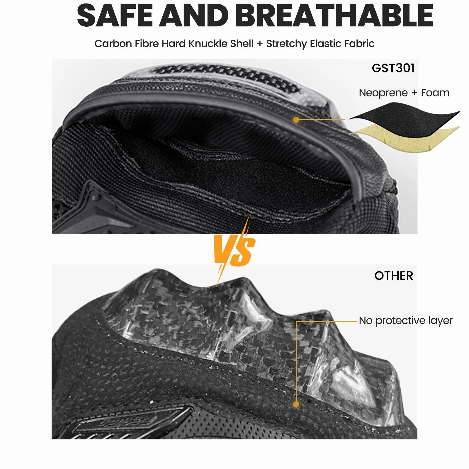 ILM Motorcycle Gloves Model GST301