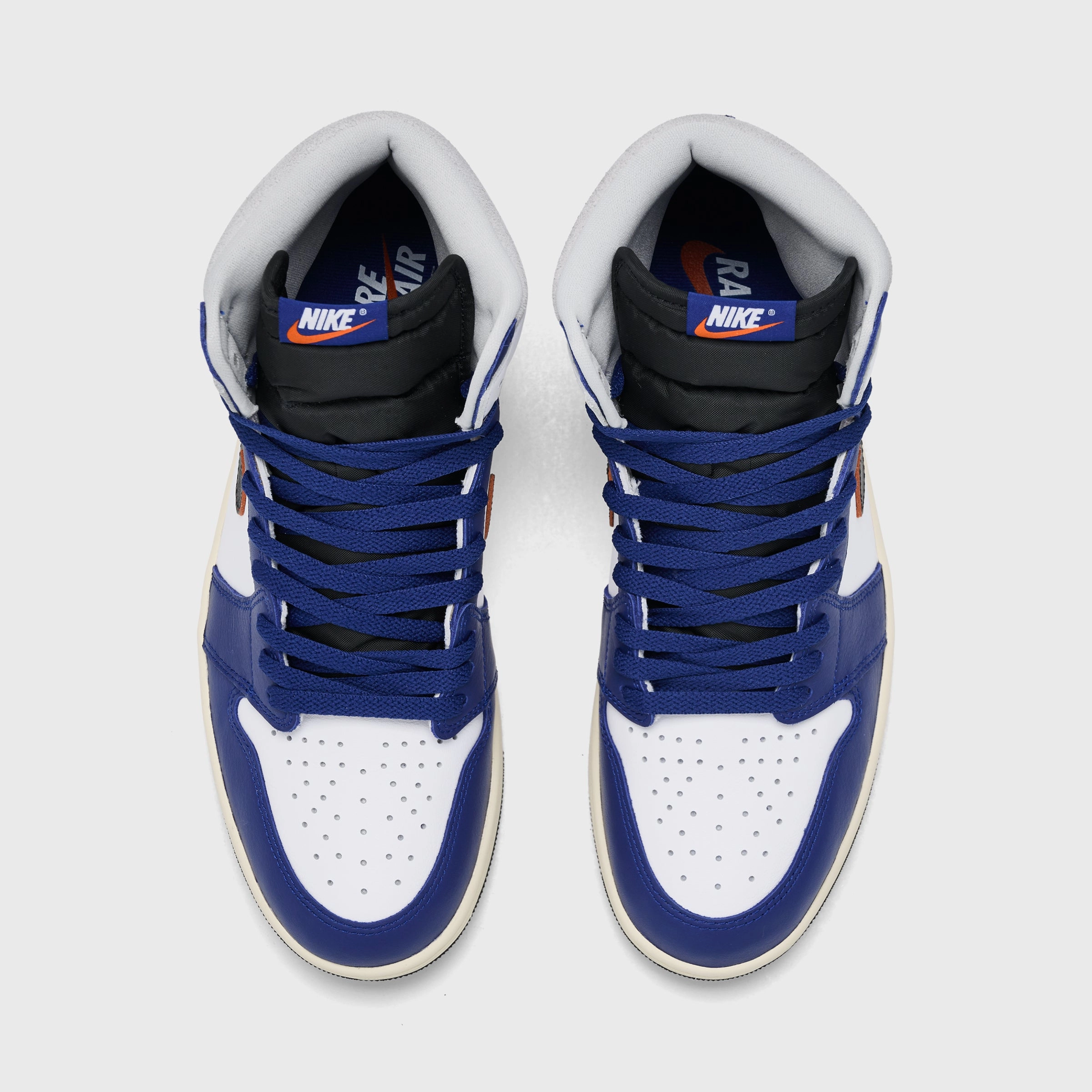 Jordan 1 Retro High OG White / Black / Neutral Grey - Deep Royal Blue