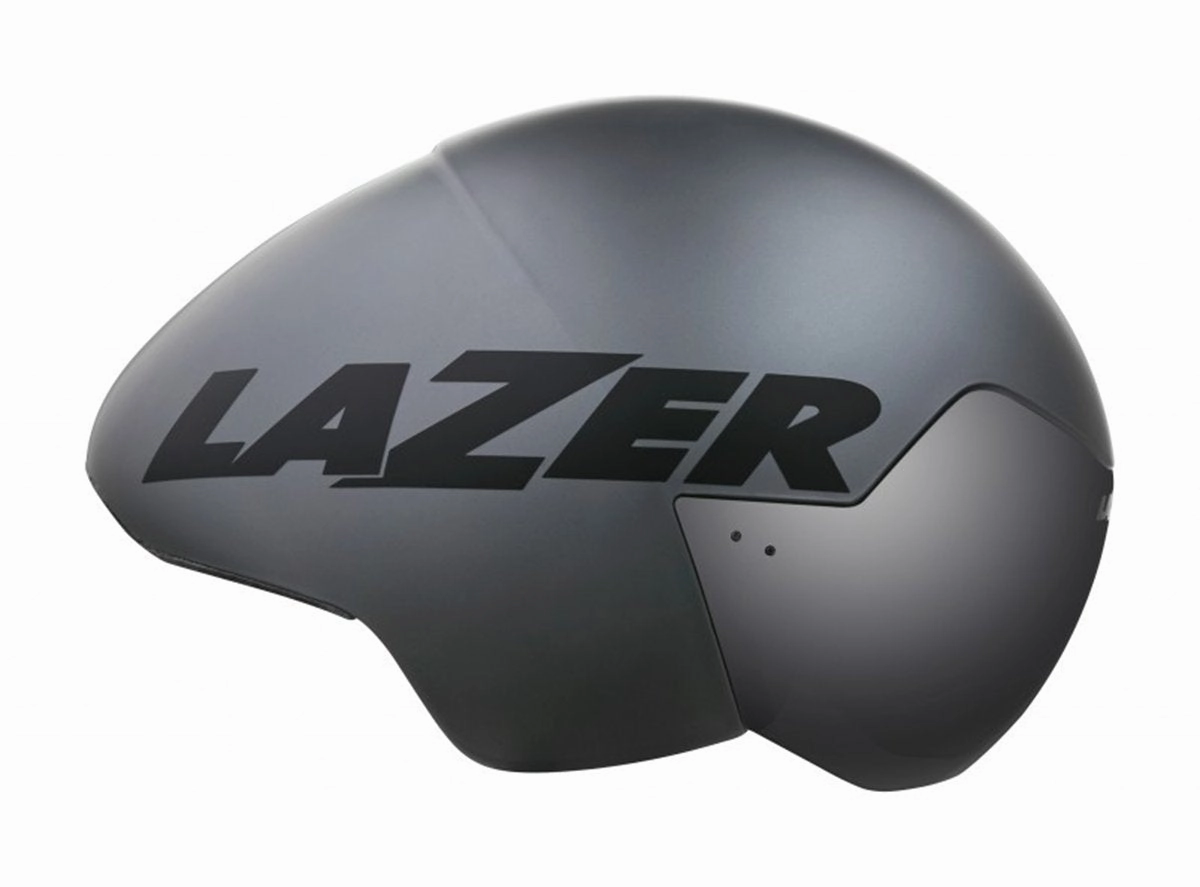 Lazer Victor TT Helmet - Titanium Stripes - 2020