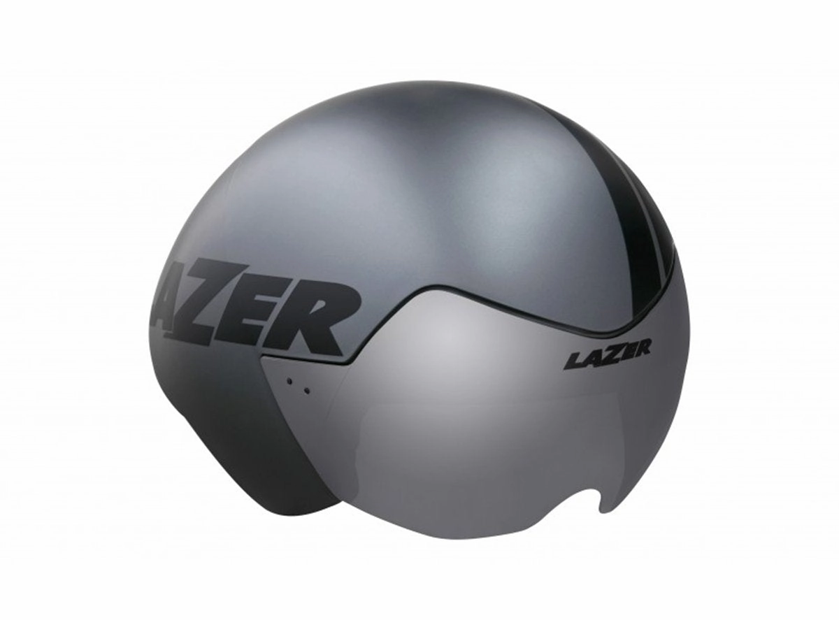Lazer Victor TT Helmet - Titanium Stripes - 2020