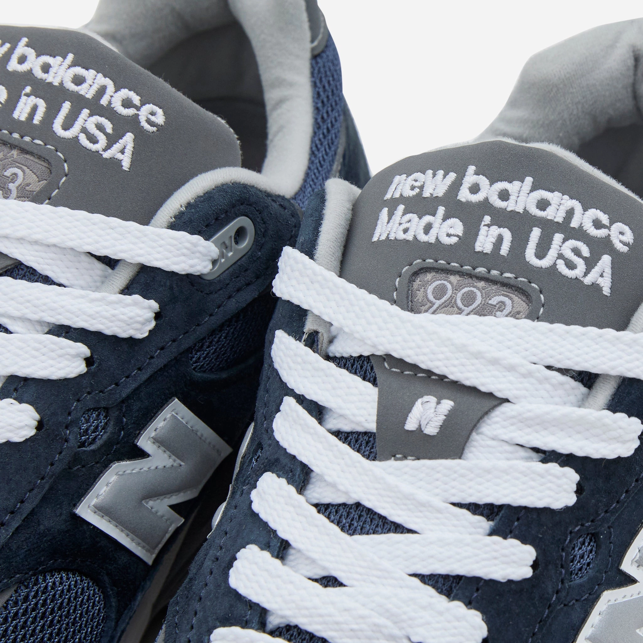 Made in USA 993 Navy | White