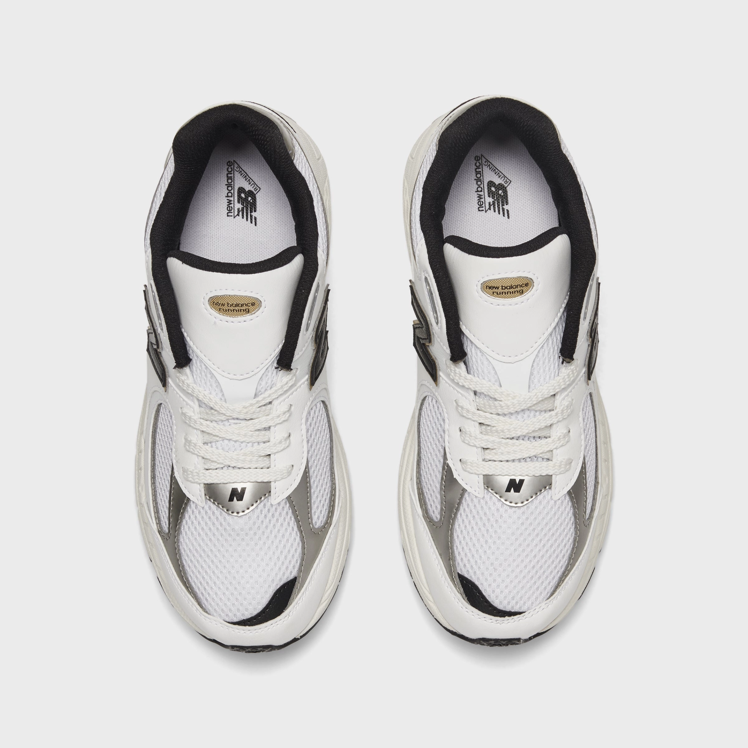 New Balance Juniors' 2002R White / Black - Gold