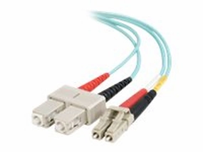 Quiktron Value Series - Patch cable - LC multi-mode (M) to SC multi-mode (M) - 1 m - fiber optic - duplex - 50 / 125 micron - 852-L42-003OR