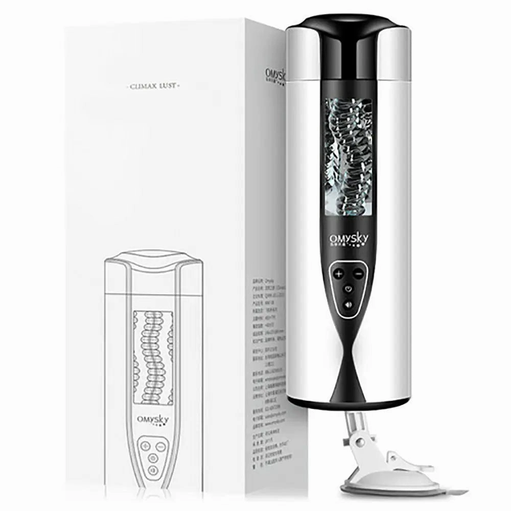 Quusvik 10-Frequency 5-Speed Moaning Masturbator with Suction Cup for Men