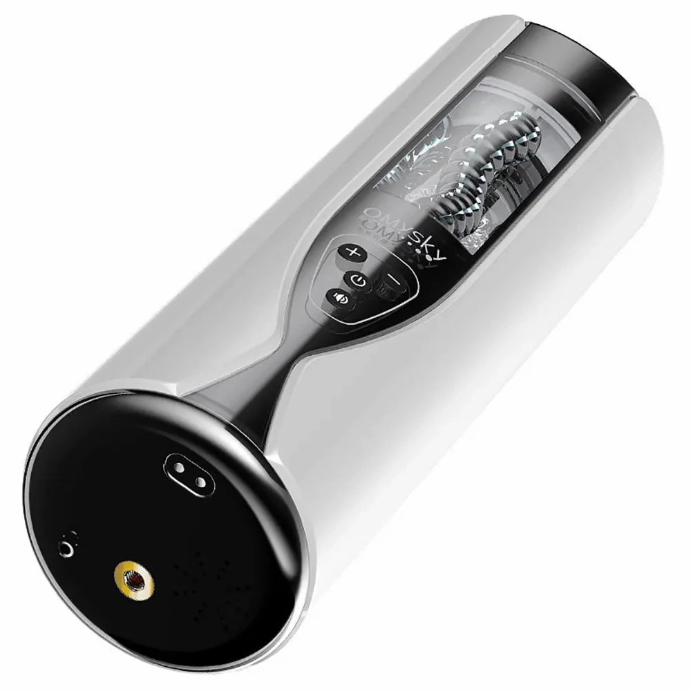 Quusvik 10-Frequency 5-Speed Moaning Masturbator with Suction Cup for Men
