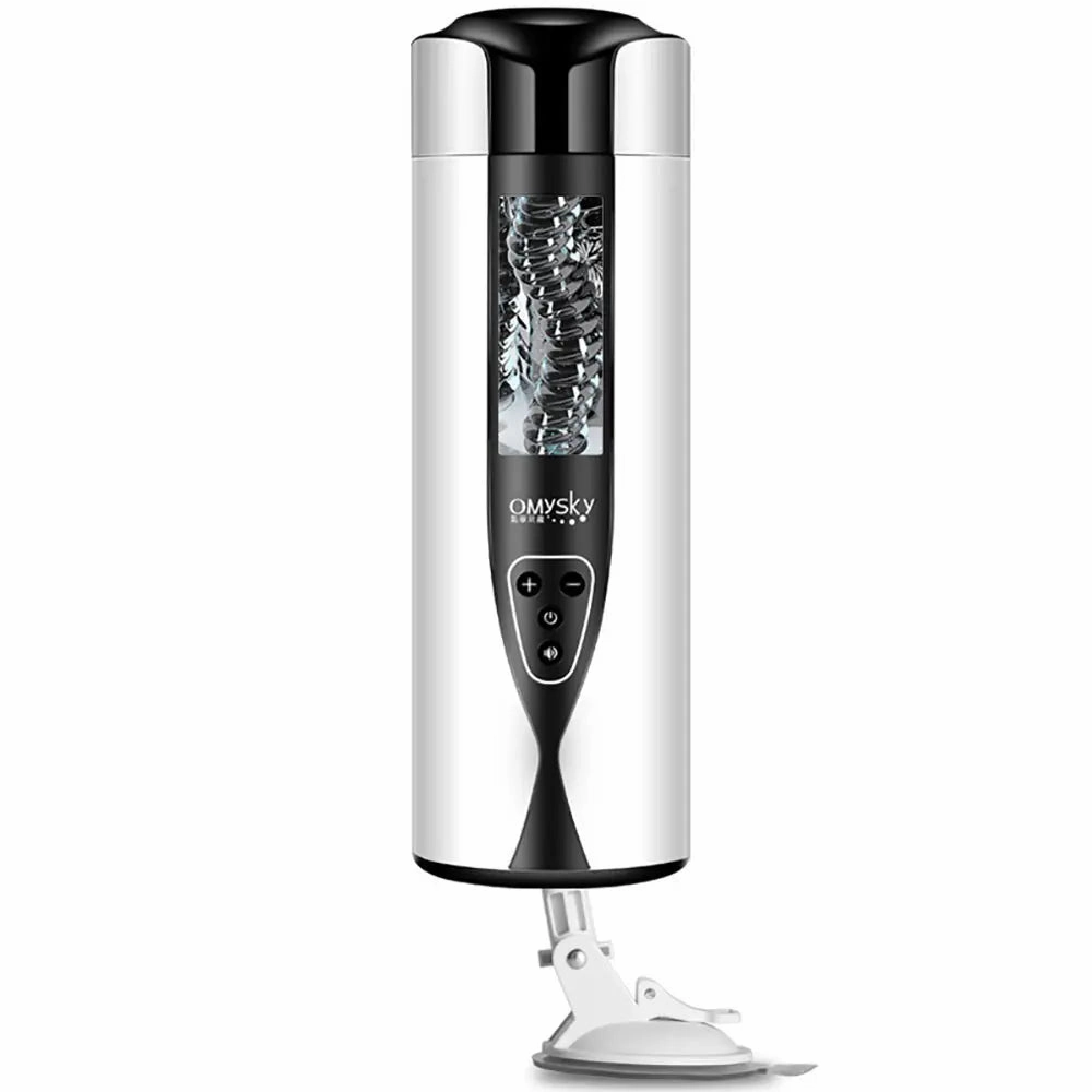 Quusvik 10-Frequency 5-Speed Moaning Masturbator with Suction Cup for Men