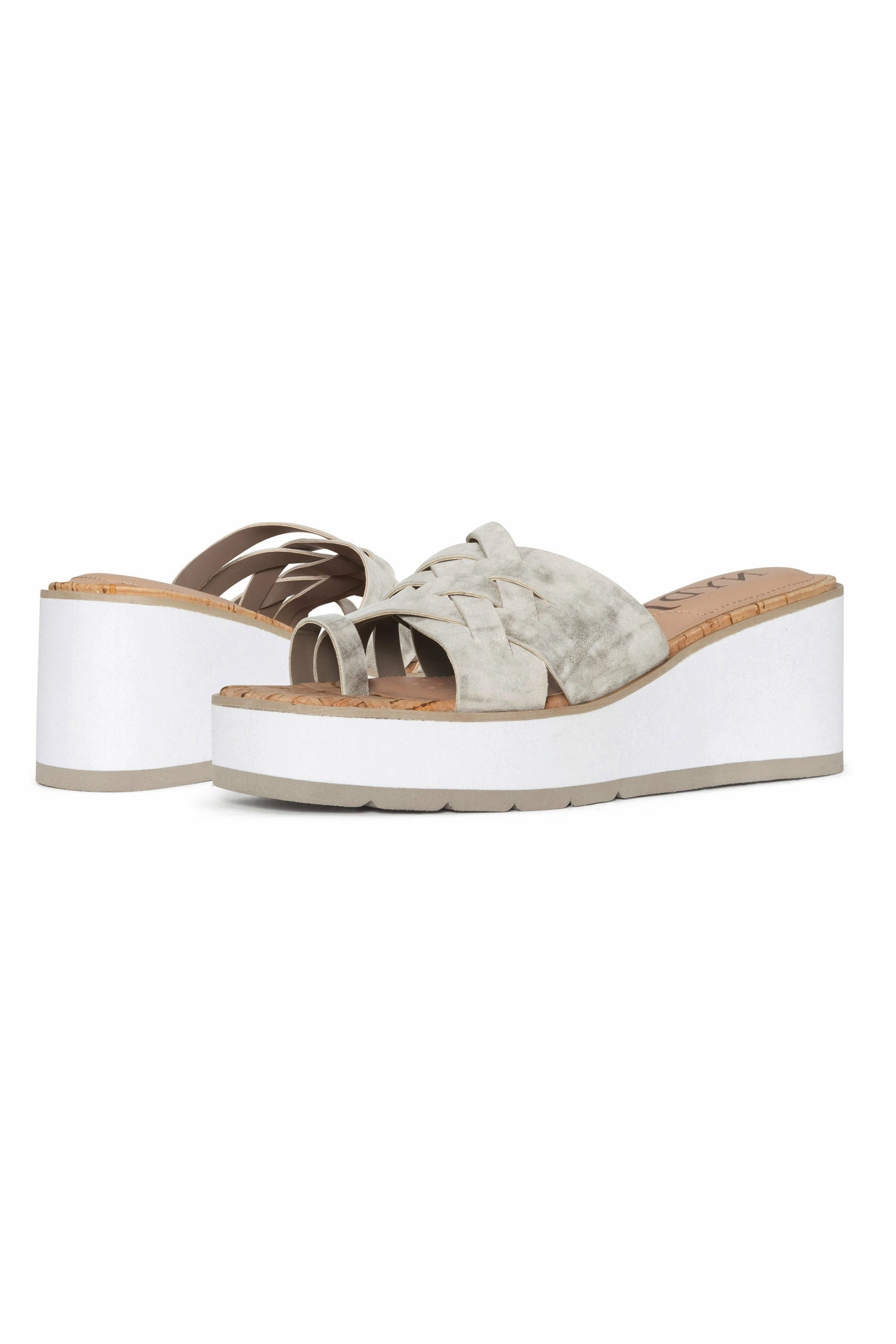 Reesie Wedge Sandals - Pewter