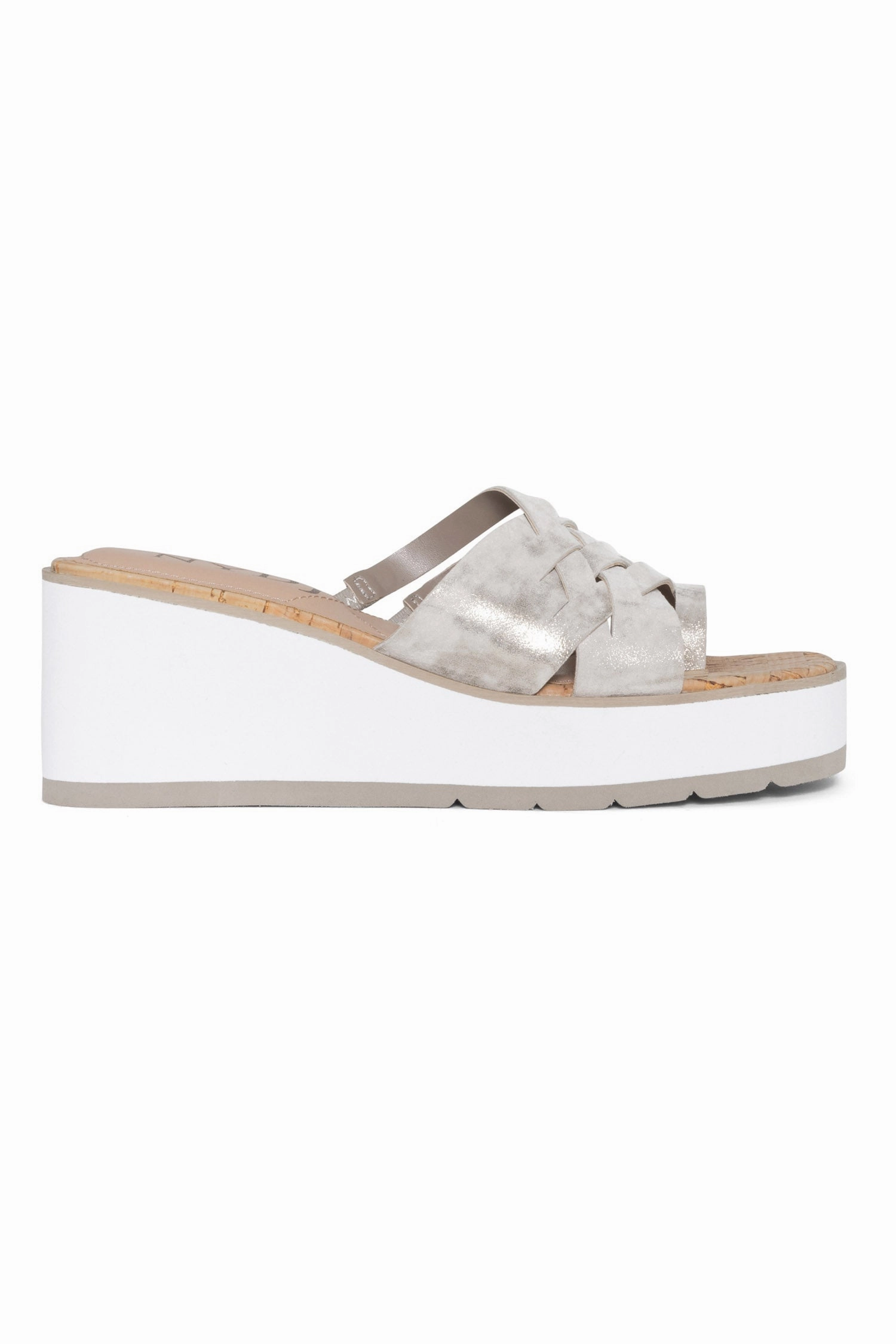 Reesie Wedge Sandals - Pewter