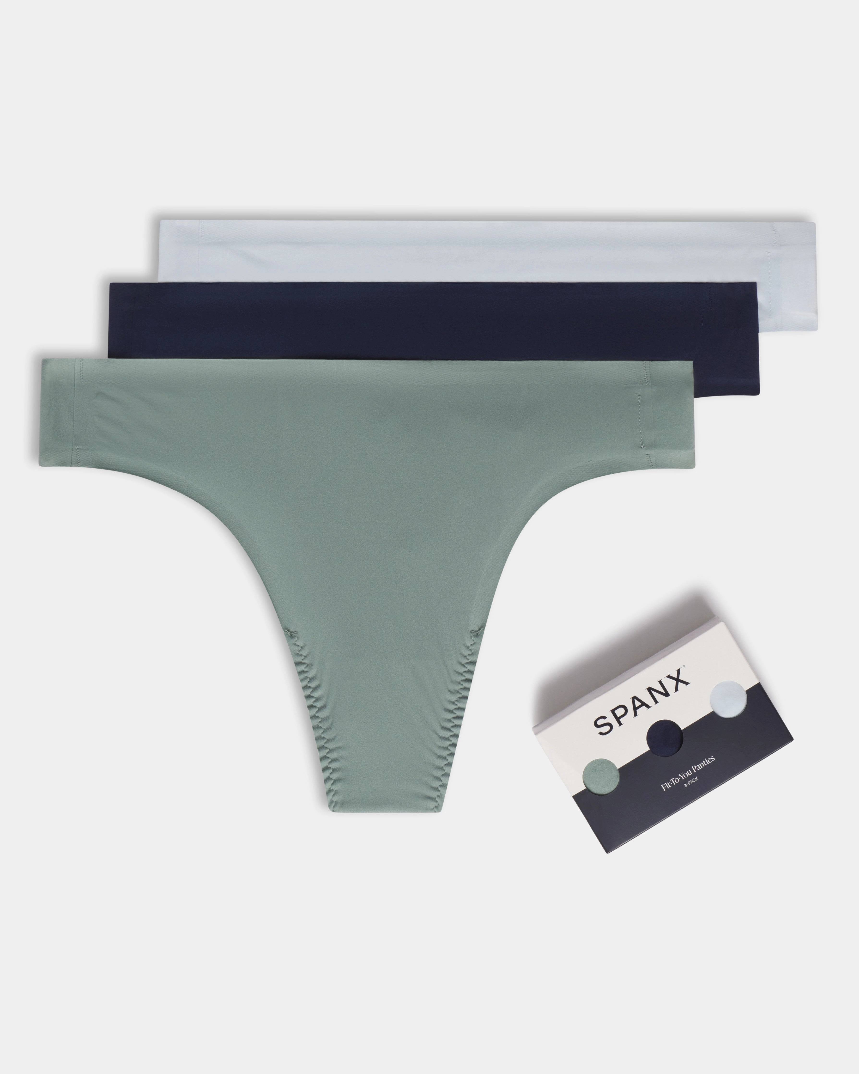 SPANXsmooth™ Fit-To-You Thong 3-Pack Box