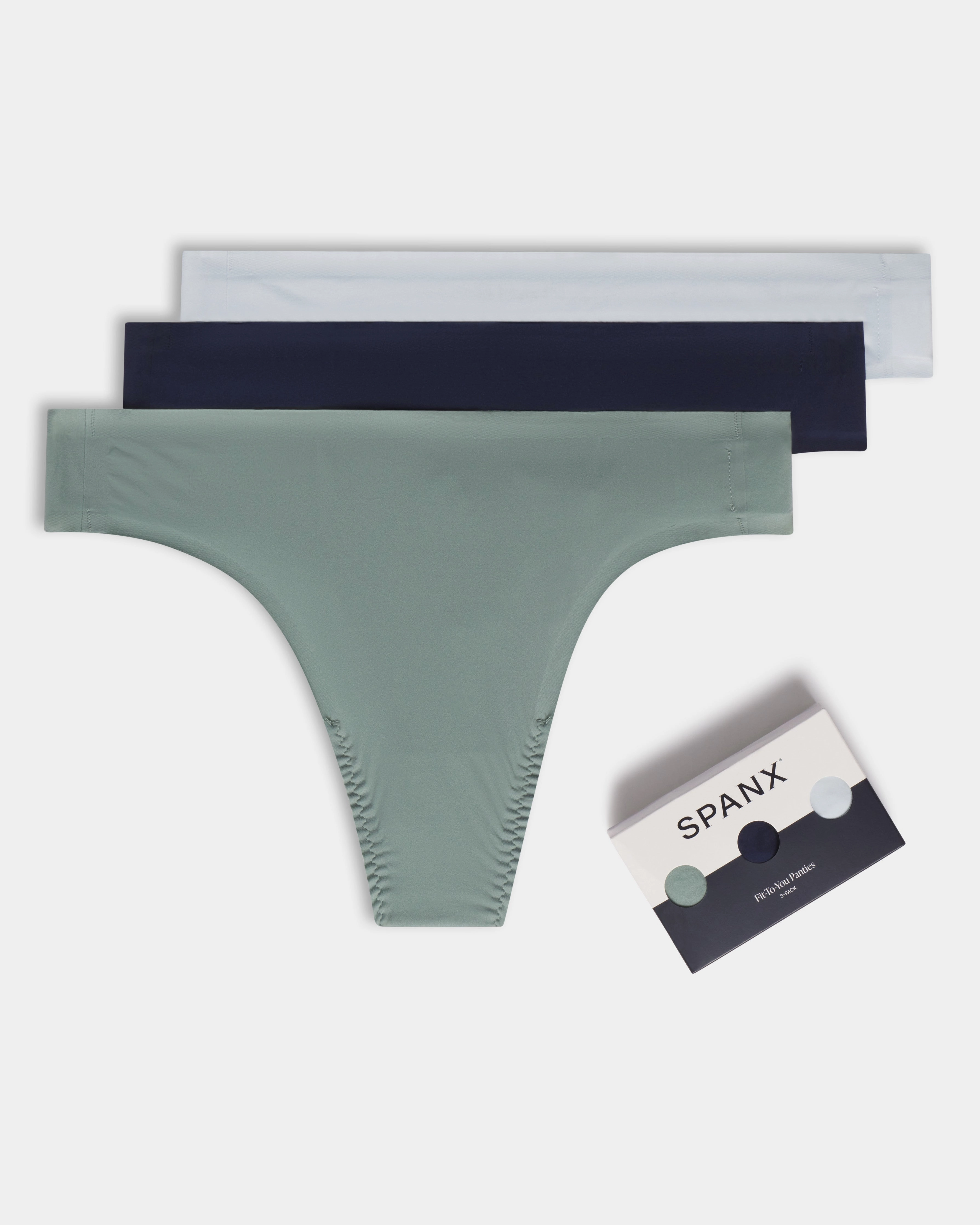 SPANXsmooth™ Fit-To-You Thong 3-Pack Box