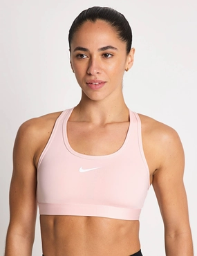 Swoosh Medium Support Bra - Atmosphere/White