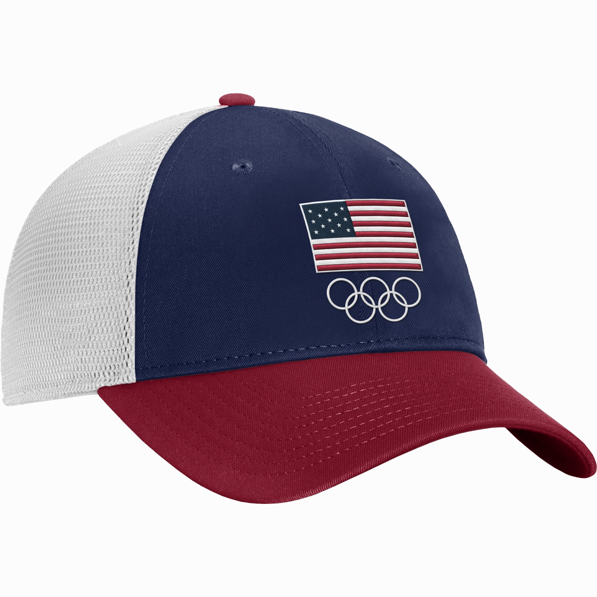 Team USA Red/White/Blue Structured Adjustable Mesh Olympics '24