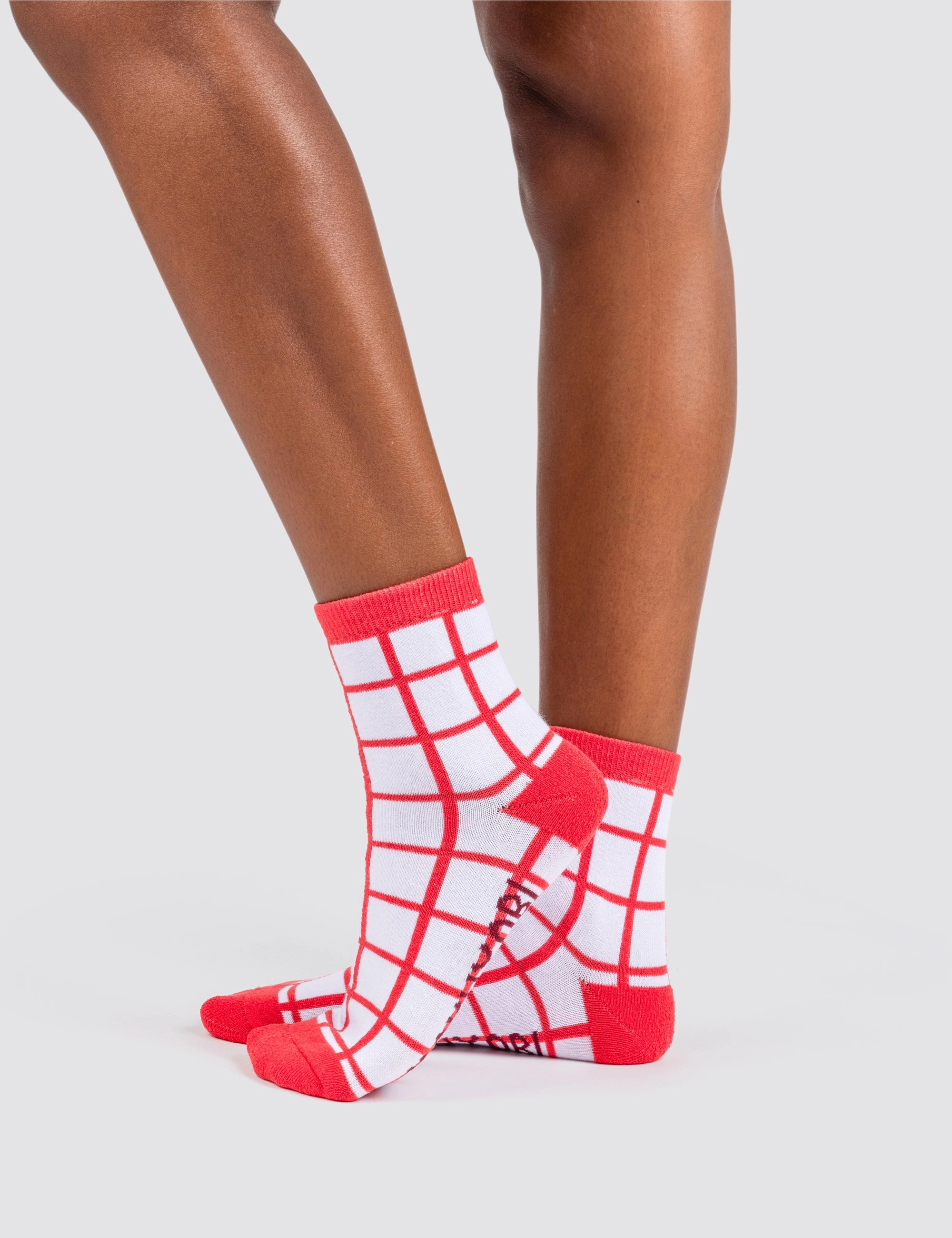 Tomato Grid Socks