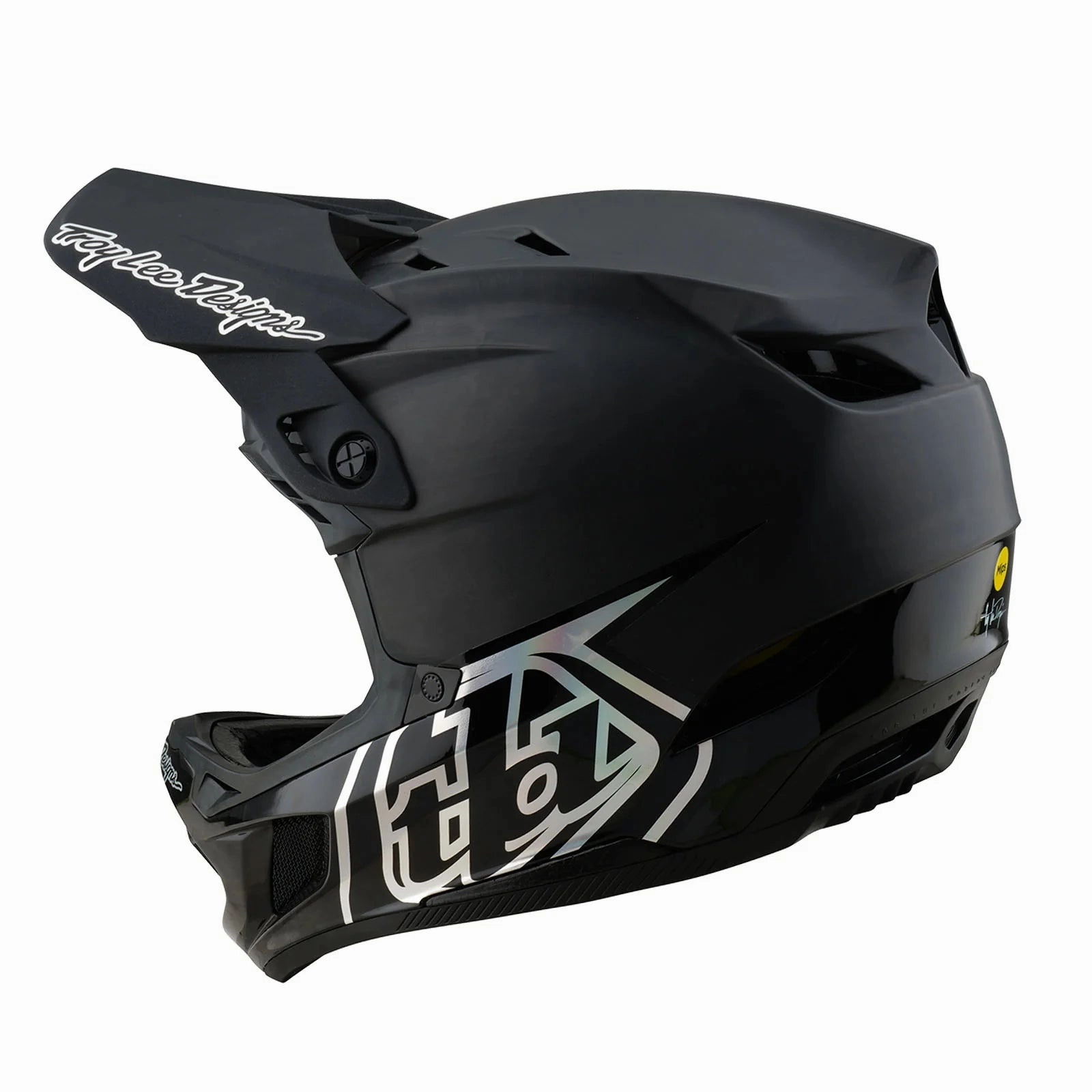 Troy Lee Designs D4 Carbon Full Face Helmet - Stealth - Black