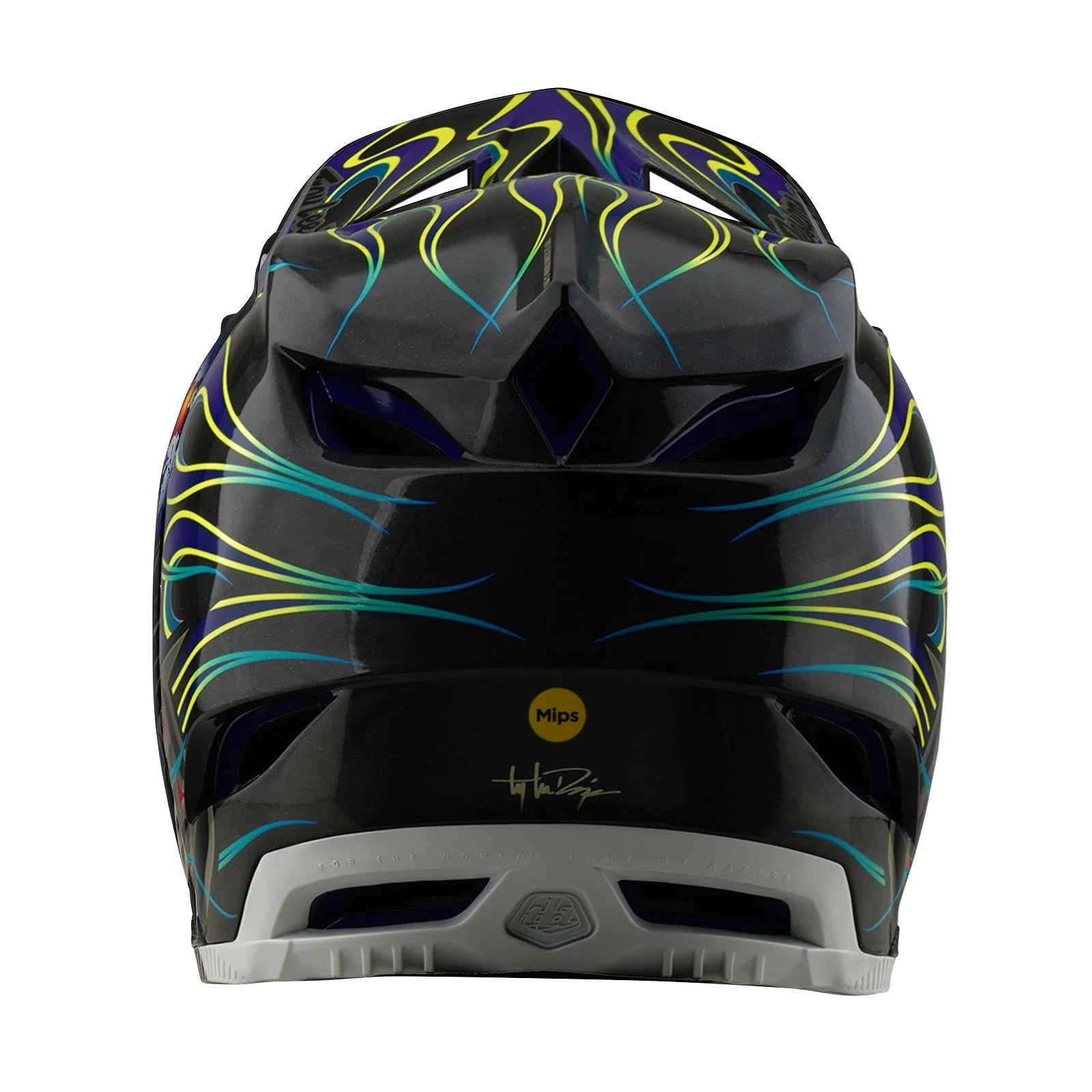 Troy Lee Designs D4 Carbon Full Face Helmet - Torched - Black-Purple