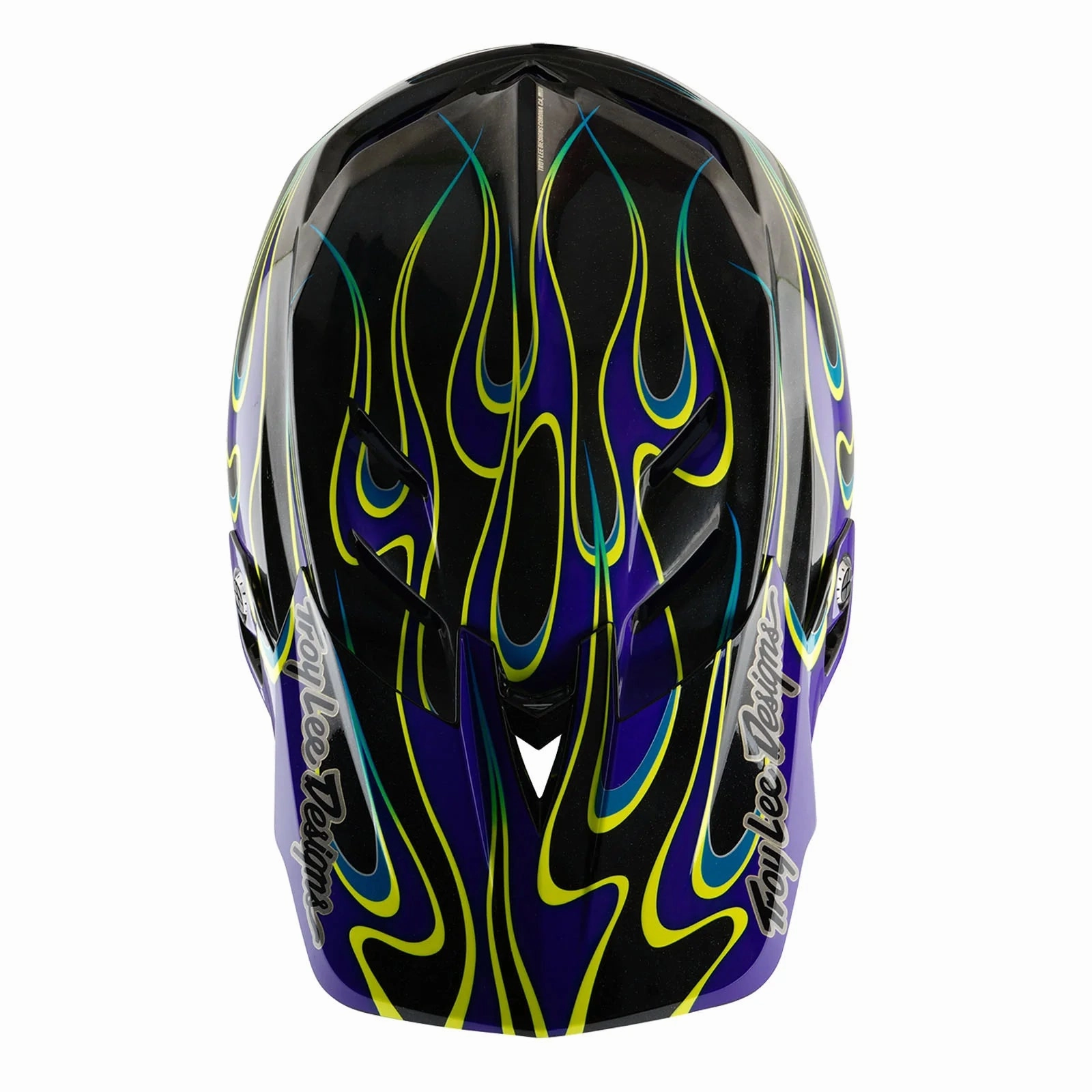 Troy Lee Designs D4 Carbon Full Face Helmet - Torched - Black-Purple