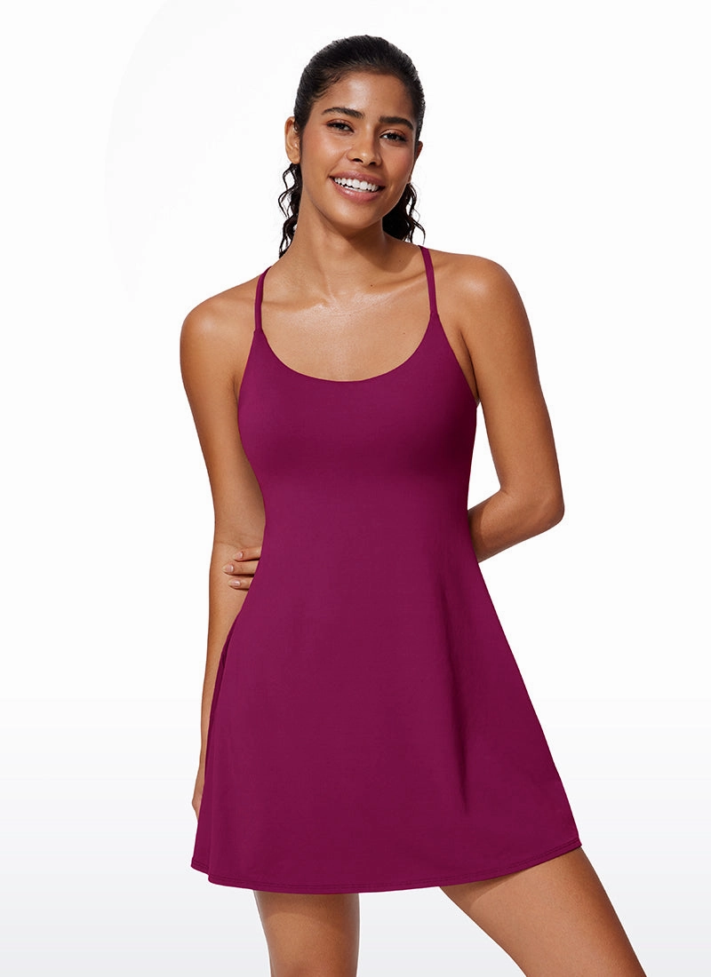 UPF 50  Shorts Lined Built-in Bra Tennis Dress