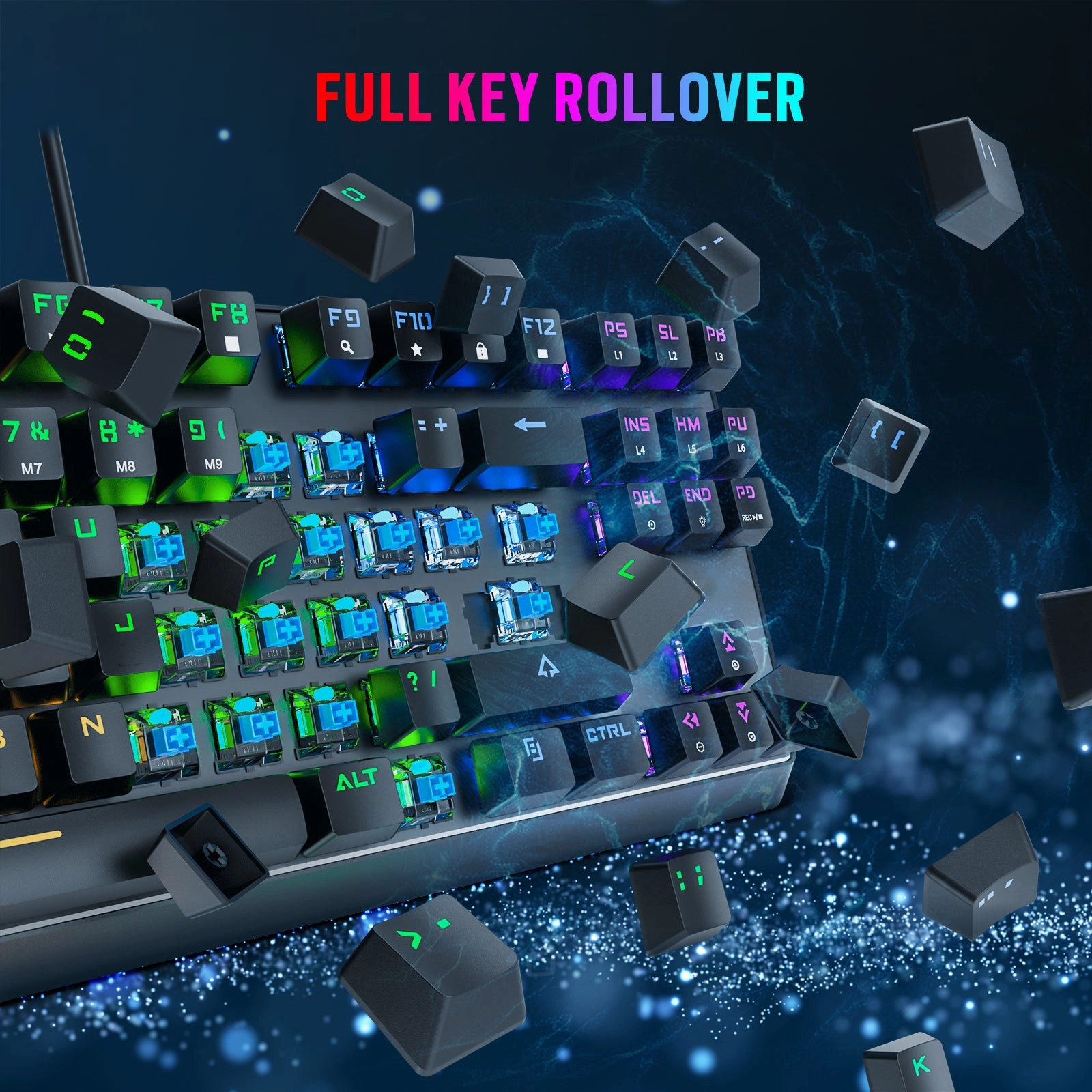 Wired Gaming Keyboard with 87 Key